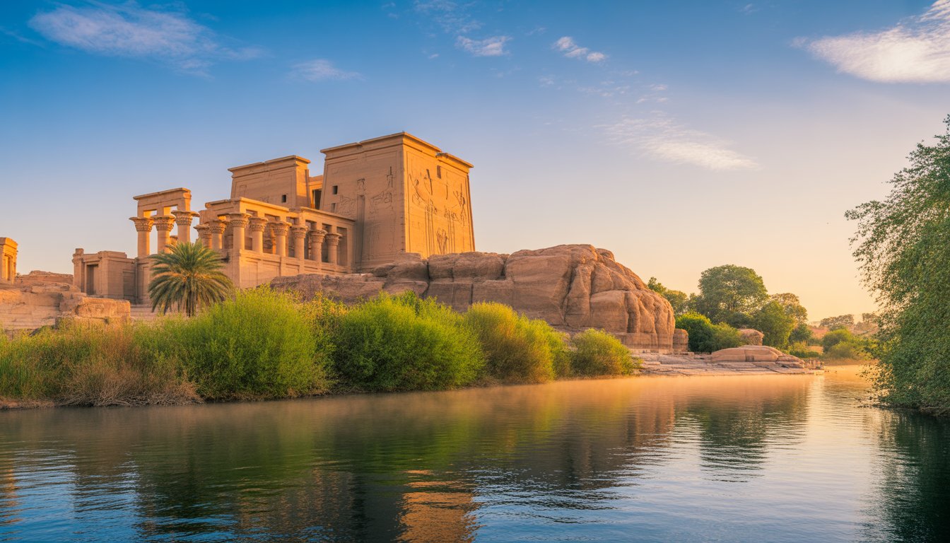 Assouan et temple de Philae en Égypte - Photo