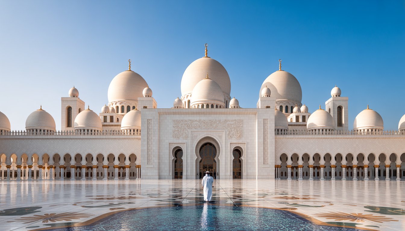 Grande Mosquée Sheikh Zayed en Émirats Arabes Unis - Photo