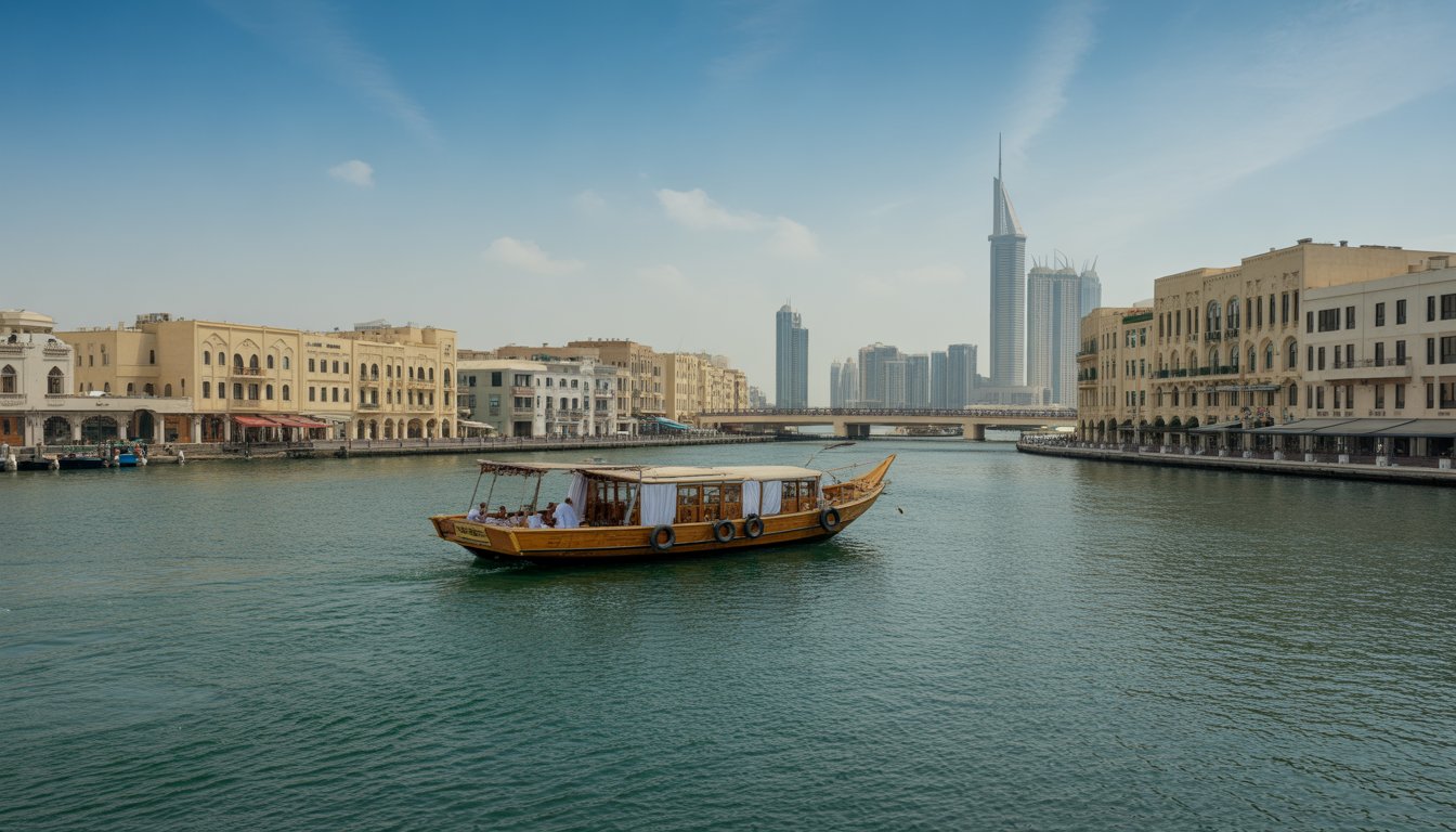 Dubai Creek (croisière en dhow) en Émirats Arabes Unis - Photo