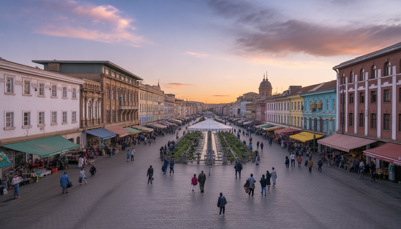 Addis-Abeba (Musée national et marché Merkato) en Éthiopie - Photo