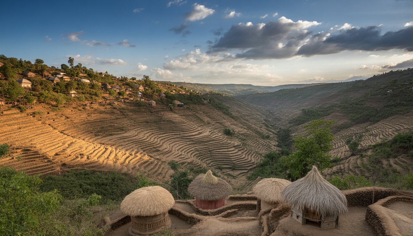 Paysage culturel de Konso en Éthiopie - Photo