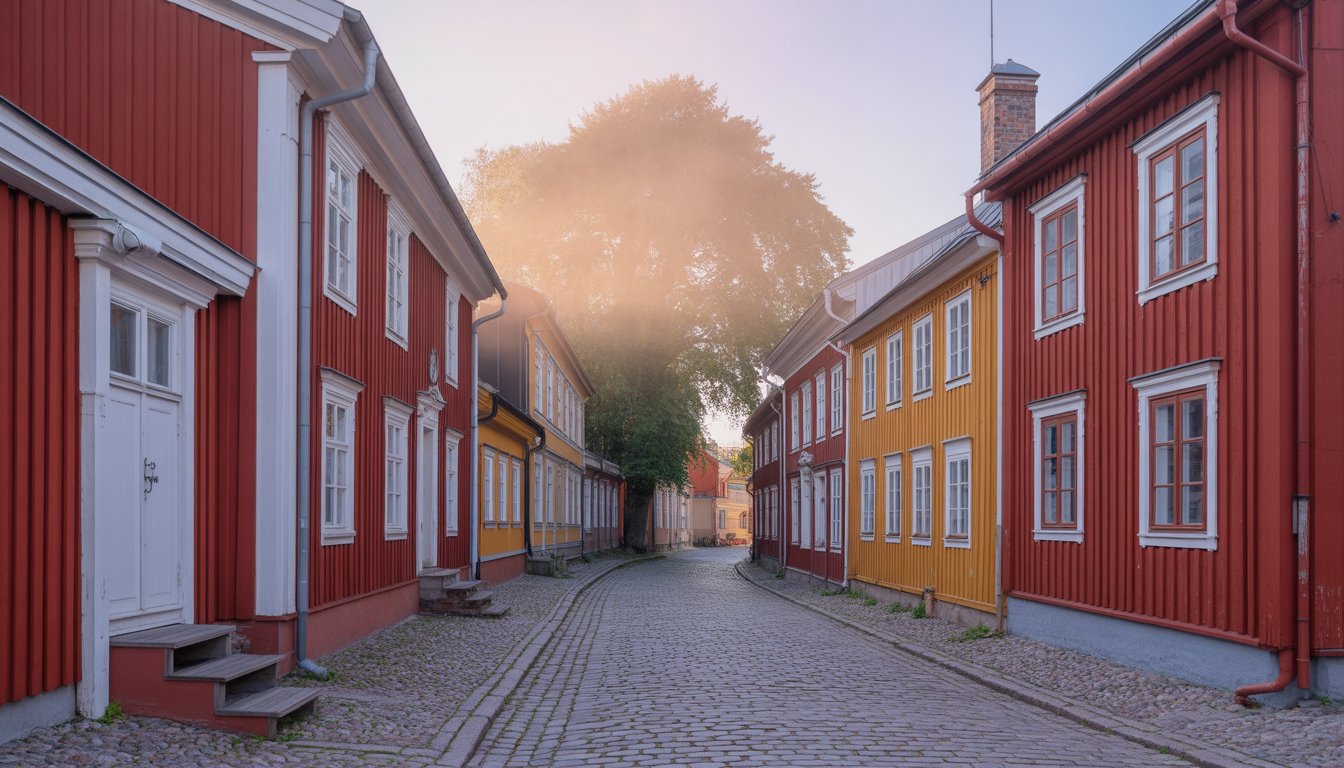 Porvoo - Vieille ville en Finlande - Photo