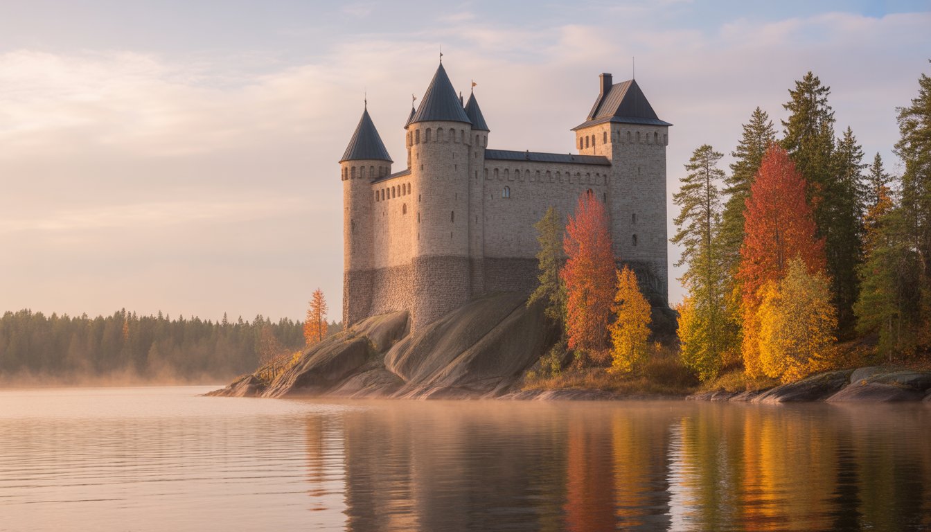 Château d'Olavinlinna en Finlande - Photo