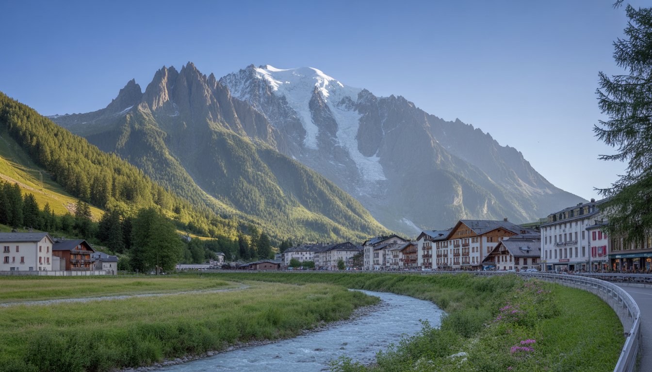 Mont Blanc et Chamonix en France - Photo