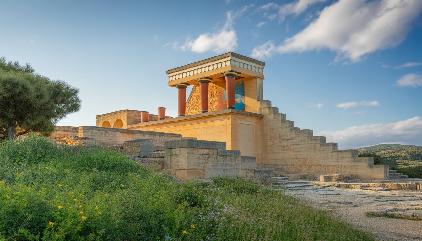 Palais de Cnossos (Knossos) en Grèce - Photo