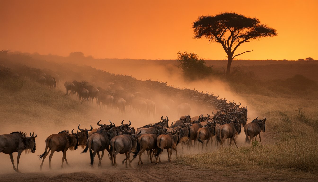 La Grande Migration en Kenya - Photo