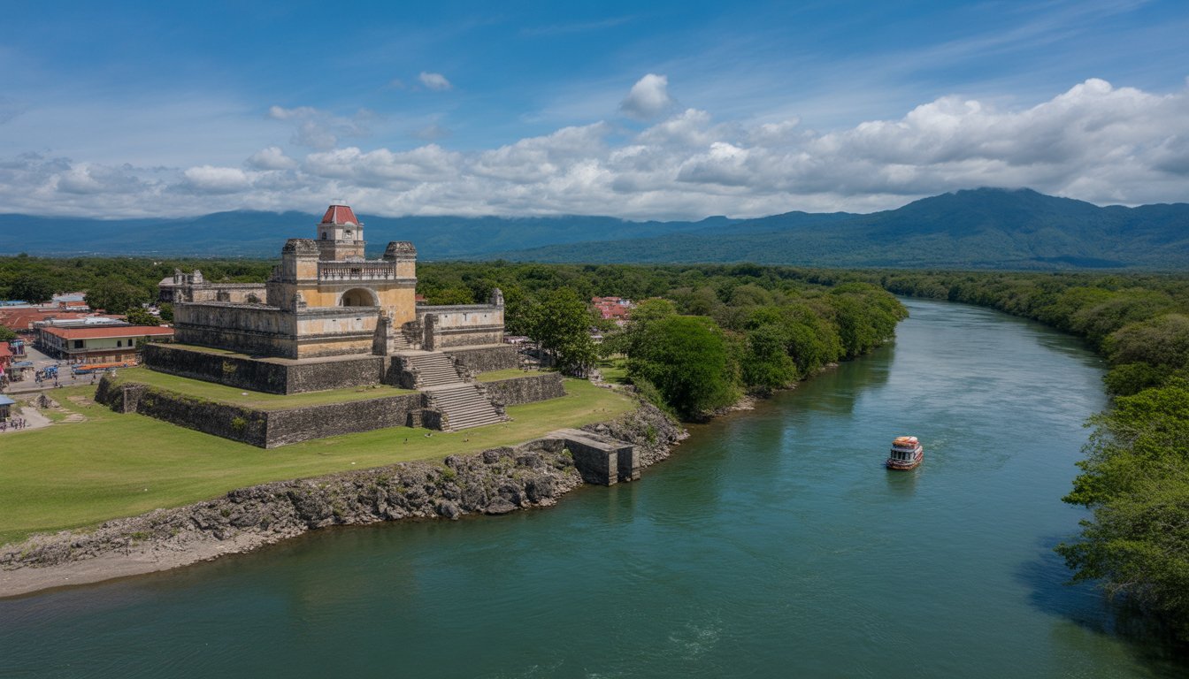 Río Dulce et Castillo de San Felipe en Guatemala - Photo