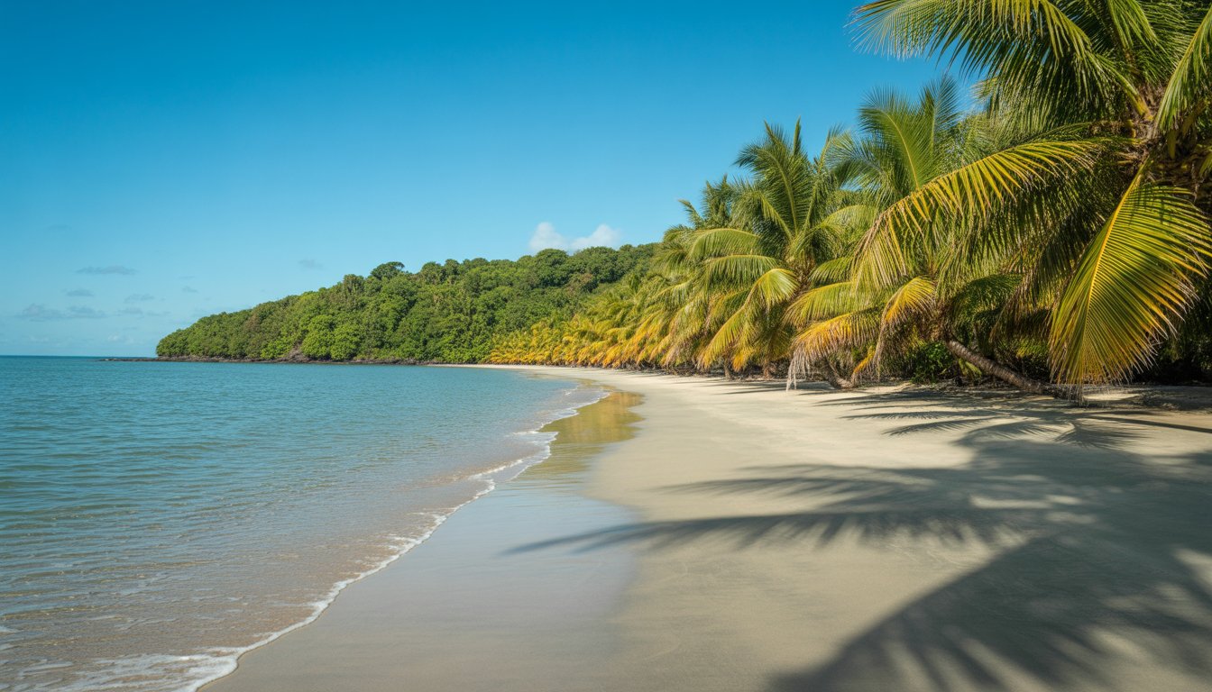 Plage de Montjoly en Guyane - Photo