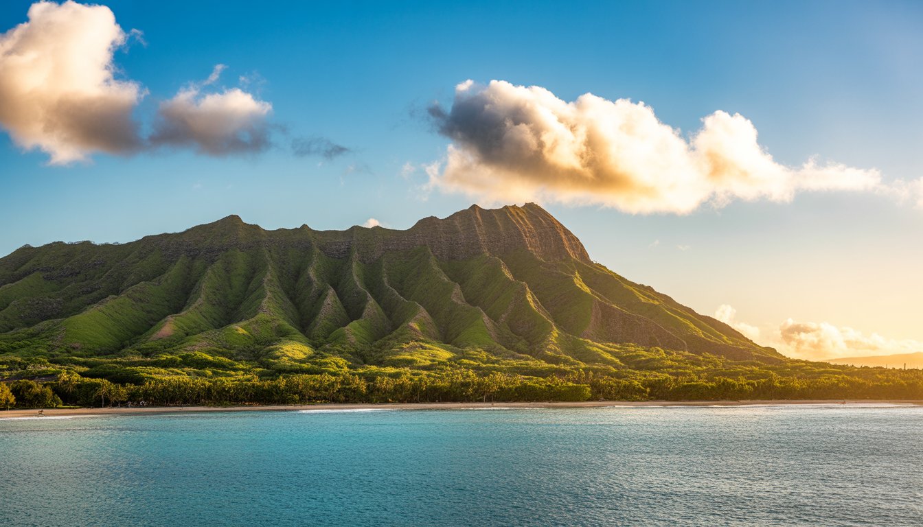 Diamond Head (Leʻahi) en Hawaï - Photo