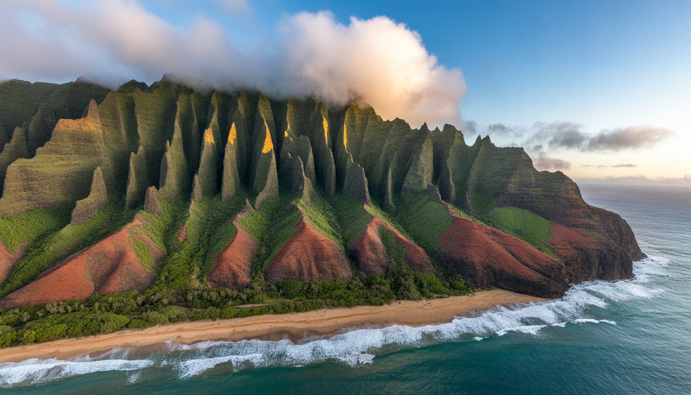 Nā Pali Coast State Wilderness Park en Hawaï - Photo