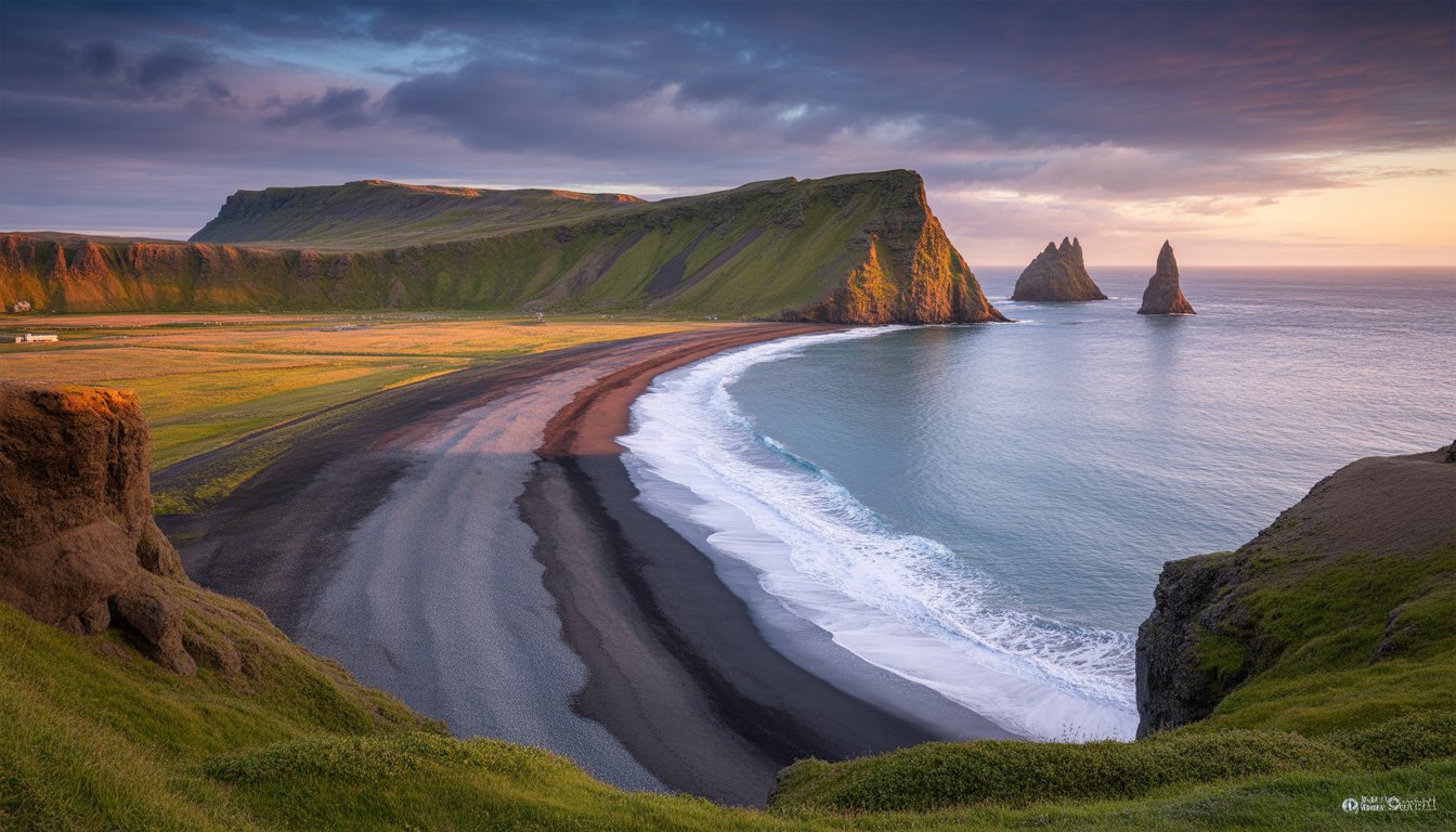 Vík í Mýrdal et la plage de Reynisfjara en Islande - Photo