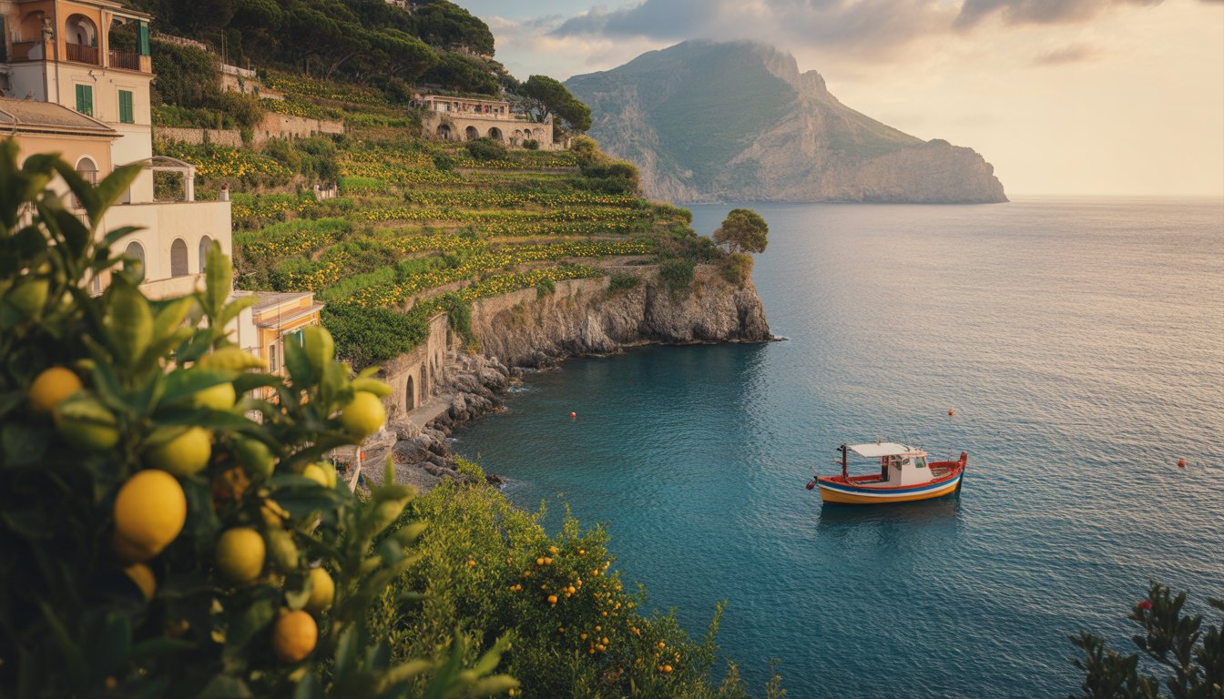 Côte Amalfitaine (Costiera Amalfitana) en Italie - Photo