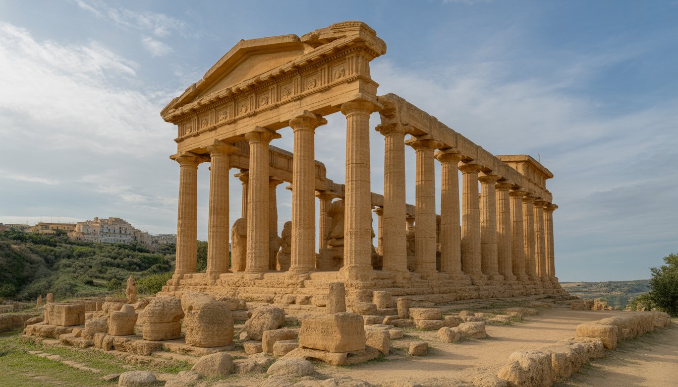 Vallée des Temples (Valle dei Templi) à Agrigente en Italie - Photo