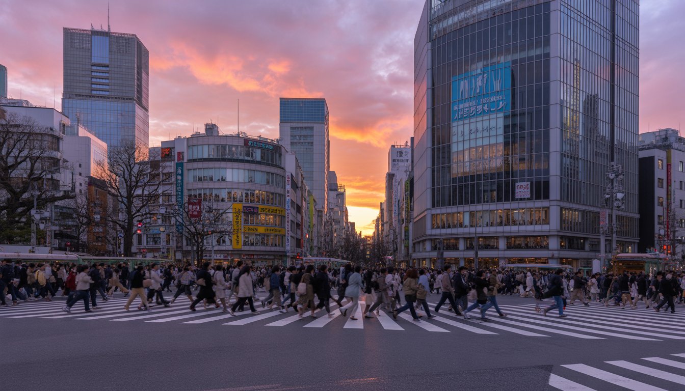 Shibuya Crossing (Tokyo) en Japon - Photo